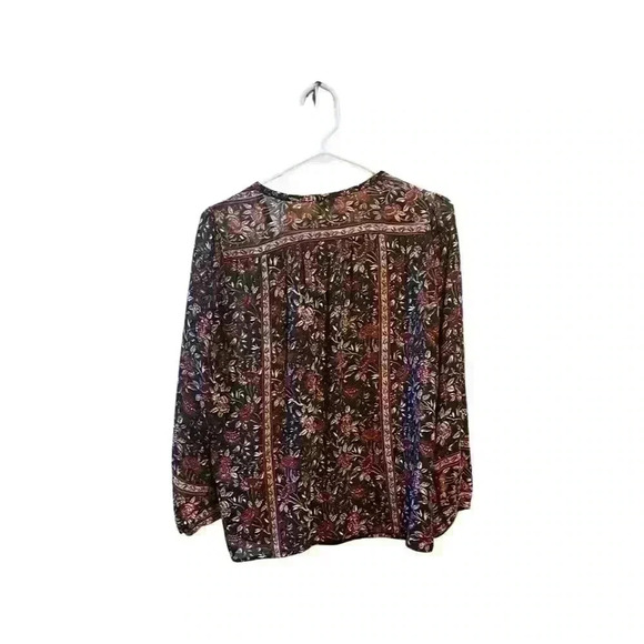 Joie Rosalind Women's Silk Floral Print Blouse Caviar Size XS - Picture 2 of 6